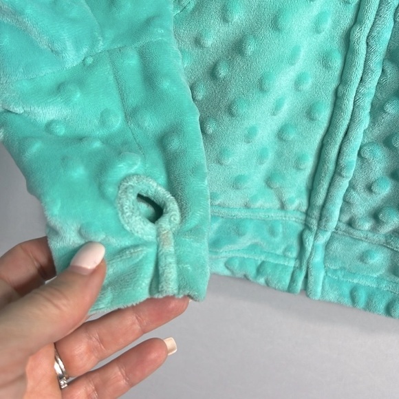 Girl's Minky Bubble Zippered Hoodie size 10/12 - Picture 4 of 7